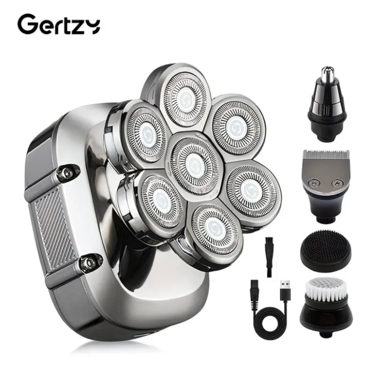 5-in-1 Rechargeable Electric Head Shaver Grooming Kit