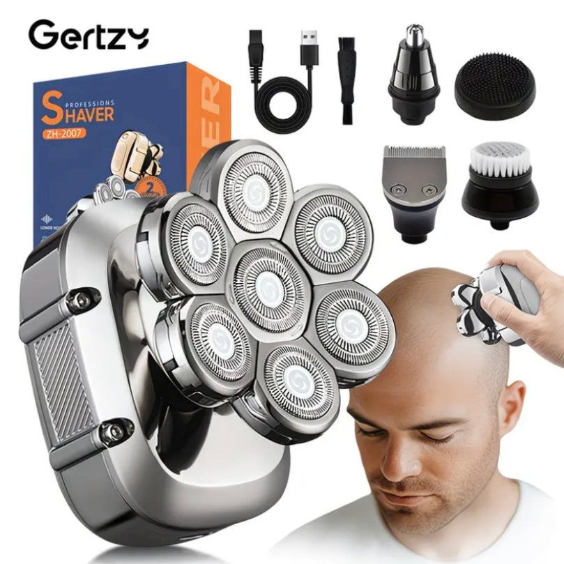 5-in-1 Rechargeable Electric Head Shaver Grooming Kit