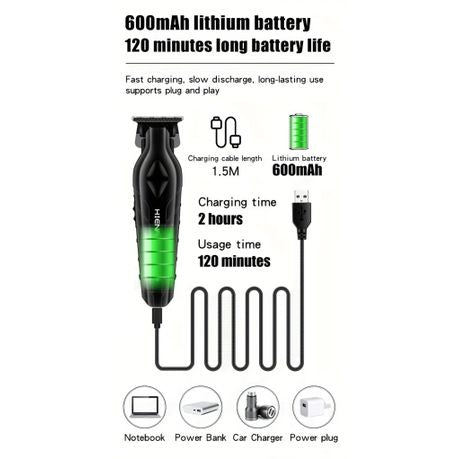 HIENA T9 Professional Hair Trimmer - Zero Gapped, Cordless & Rechargeable