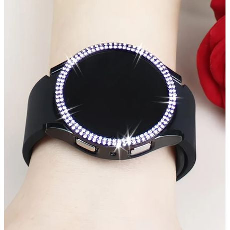Double Row Diamond Case & Strap Compatible with Samsung Galaxy watch 7 44mm
