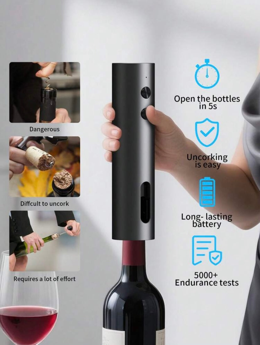 Cliton Rechargeable Eletric Wine Opener Set With Accessories