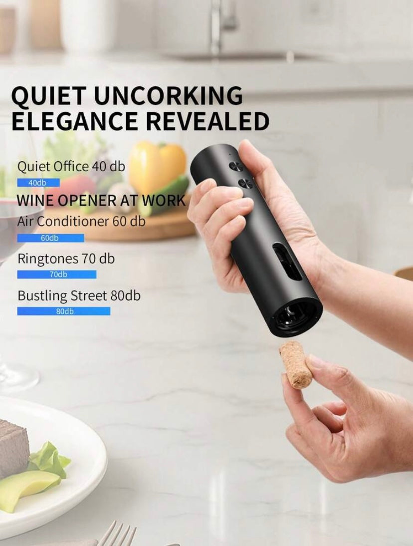 Cliton Rechargeable Eletric Wine Opener Set With Accessories