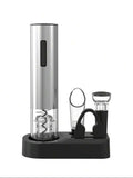 Rechargeable Electric Wine Opener Set with Accessories & Stand