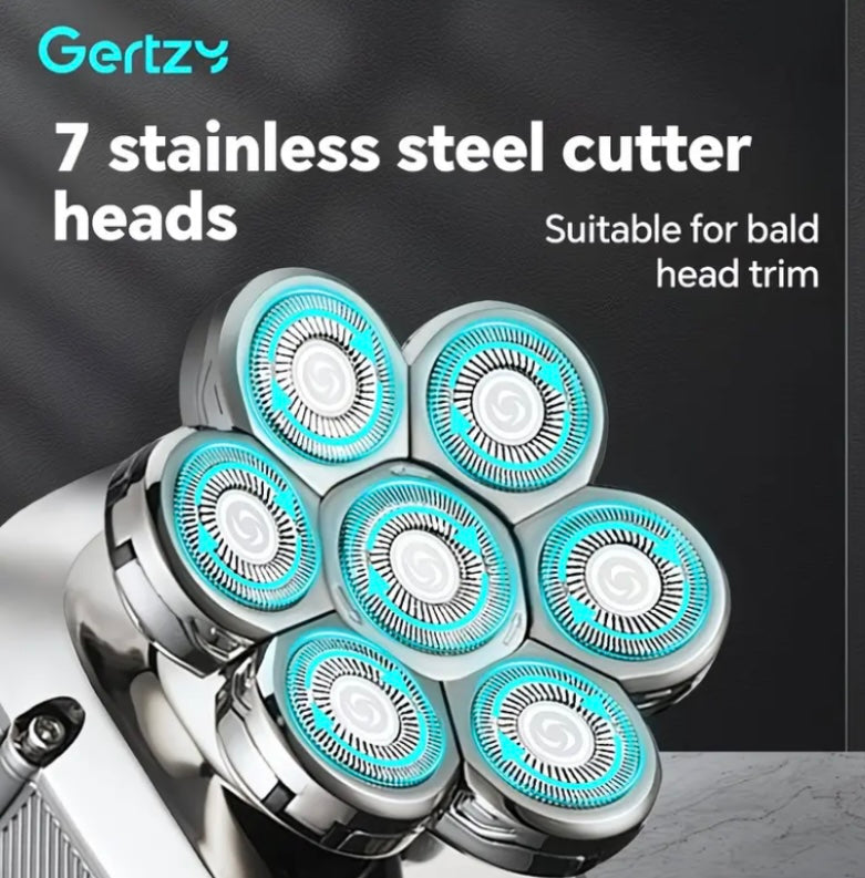 5-in-1 Rechargeable Electric Head Shaver Grooming Kit