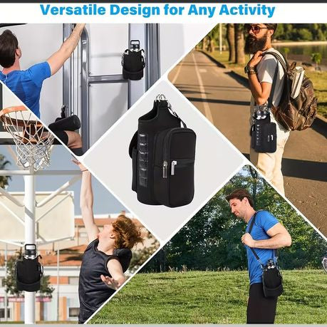 Portable Magnetic Gym Fitness Bag - For Water Bottle, Phone, Keys