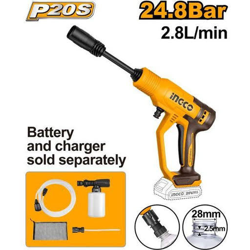 Cordless Pressure Washer 24.8 Bar CPWLI2036