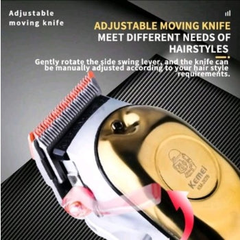 Kemei 2628 Professional Hair Clipper- with LCD, Cordless & Rechargeable