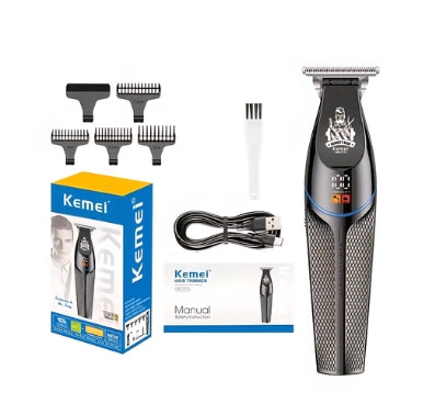 Kemei 1772 Professional Hair Trimmer - Zero Gapped, Cordless & Rechargeable