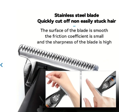 Kemei 1772 Professional Hair Trimmer - Zero Gapped, Cordless & Rechargeable