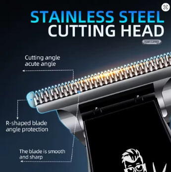 Kemei 1772 Professional Hair Trimmer - Zero Gapped, Cordless & Rechargeable