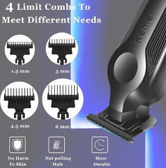 Kemei KM-264 Professional Hair Trimmer - Cordless Rechargeable