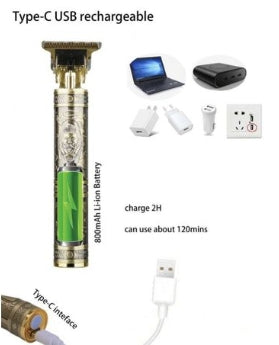 Kemei- T9 Rechargeable Cordless Hair Trimmer