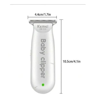 Kemei KM-1319 Baby Electric Hair Clipper- Low Noise, Cordless