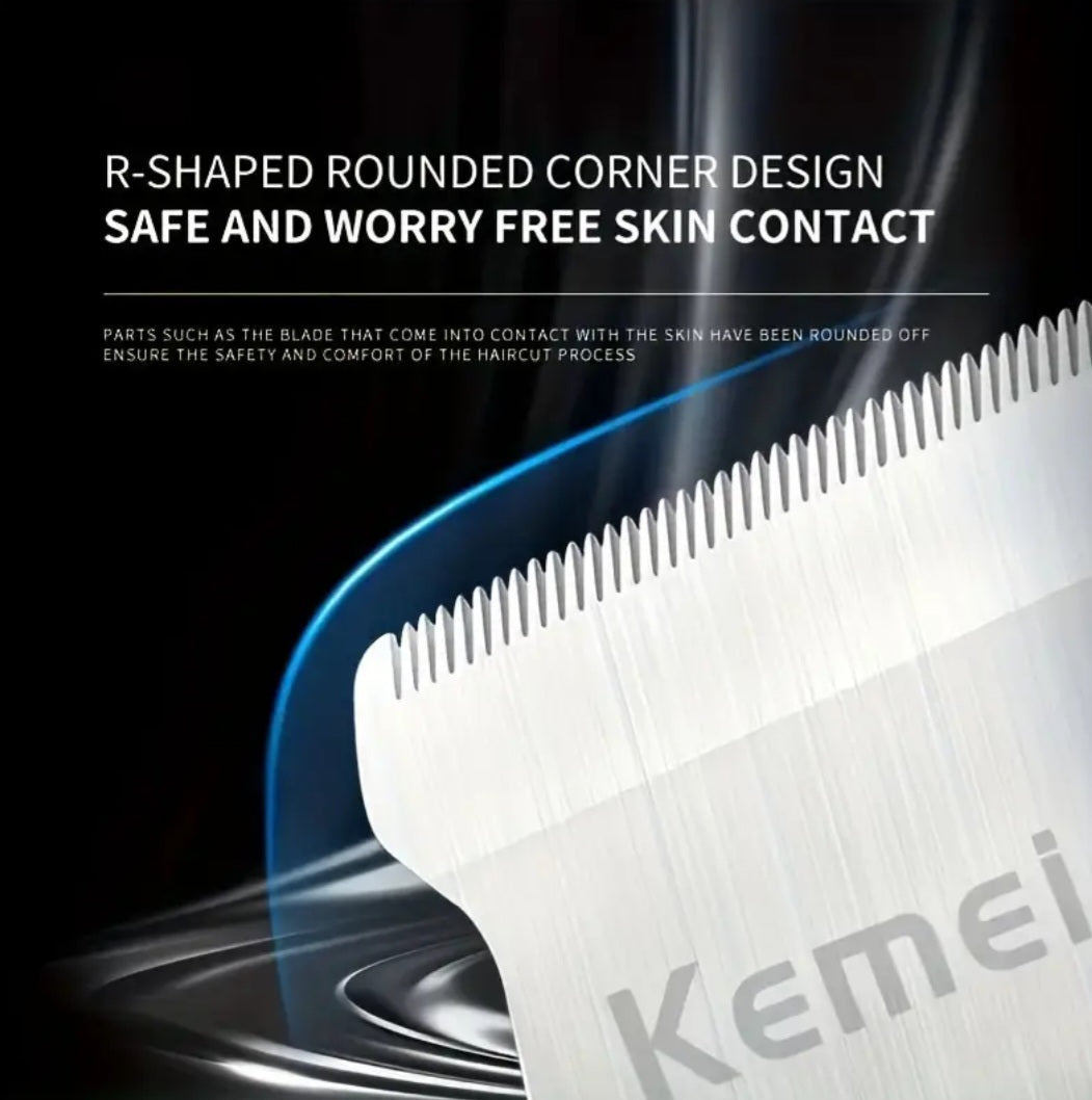 Kemei 2293 Professional Hair Trimmer - Zero Gapped, Cordless & Rechargeable